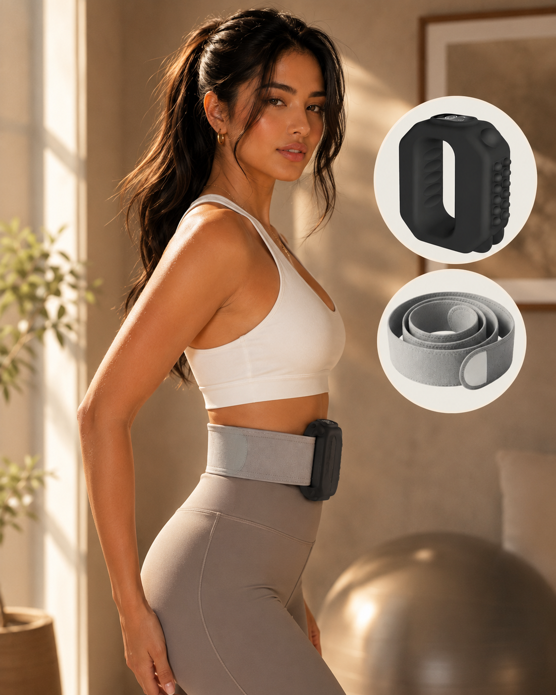 Curate™ Relief Belt | Portable Fascia & Deep Tissue Massage Belt for Back, Waist & Muscle Recovery