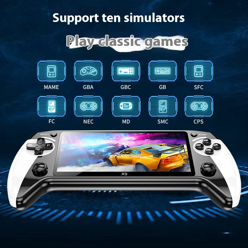 Curate™ RetroPlay Console – 5.5” HD Offline 1000 games gift