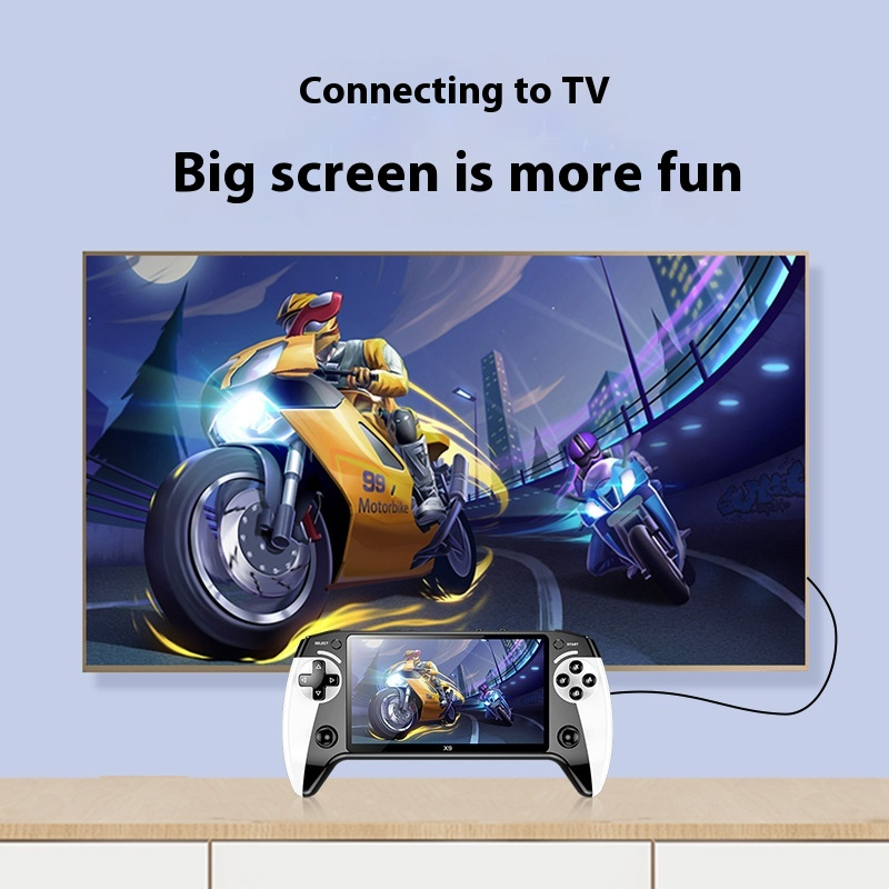 Curate™ RetroPlay Console – 5.5” HD Offline 1000 games gift
