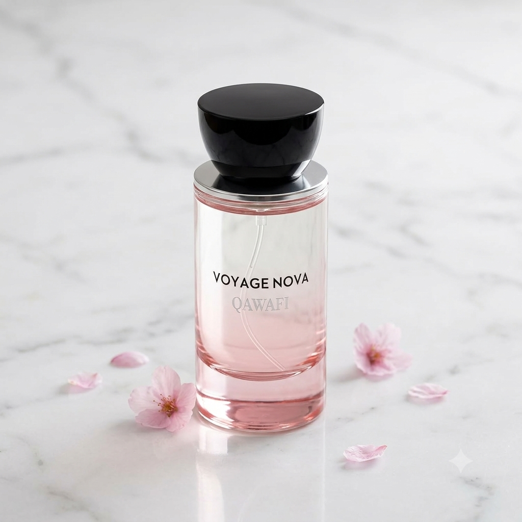 Voyage Nova perfume bottle with gift-ready packaging