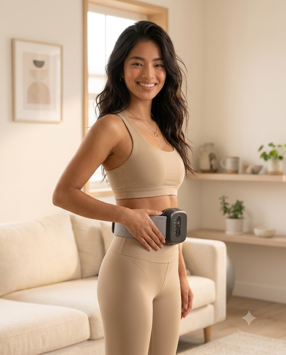 Curate™ Relief Belt | Portable Fascia & Deep Tissue Massage Belt for Back, Waist & Muscle Recovery