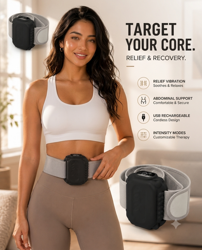 Curate™ Relief Belt | Portable Fascia & Deep Tissue Massage Belt for Back, Waist & Muscle Recovery