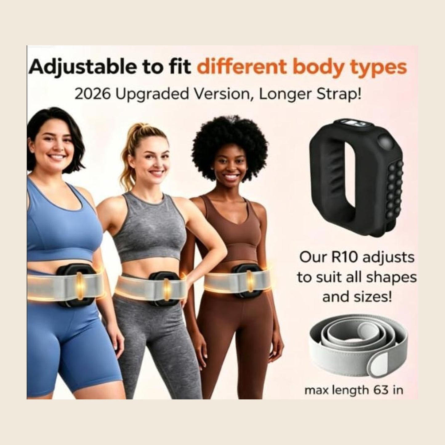 Curate Relief Belt™ - adjustable to fit different body types